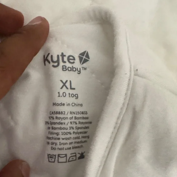 KYTE BABY Sleep Bag Walker in Cloud 1.0 size XL in cloud color (white) - Picture 5 of 9